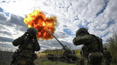 Артиллеристы ВС России уничтожили укрытия с военными ВСУ в районе Дружковки в Донецкой Народной Республике, сообщает Мин