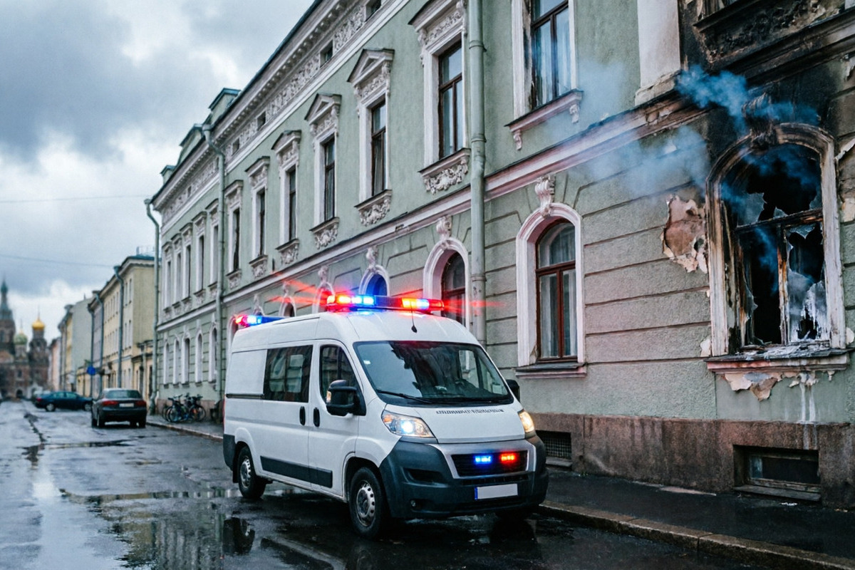 В результате возгорания в жилом доме Санкт-Петербурга травмы получили двое граждан

Представители Главного управления МЧ