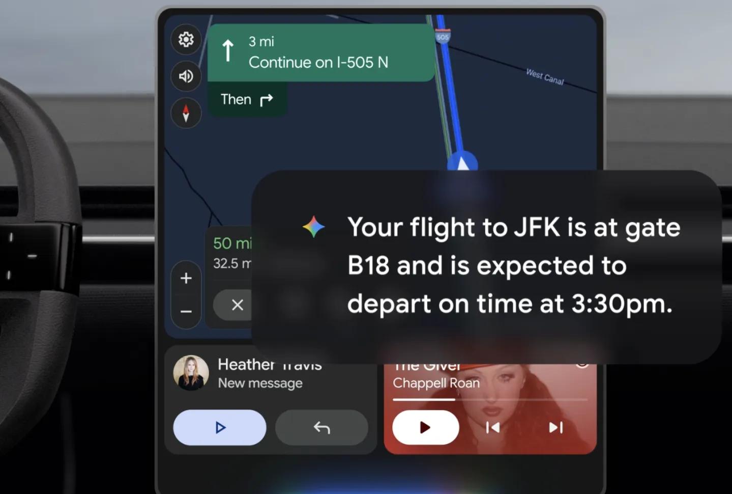Gemini за рулём: Google связала ИИ в Android Auto с почтой и фотографиями

ИИ сможет найти автомойку по старой фотографи
