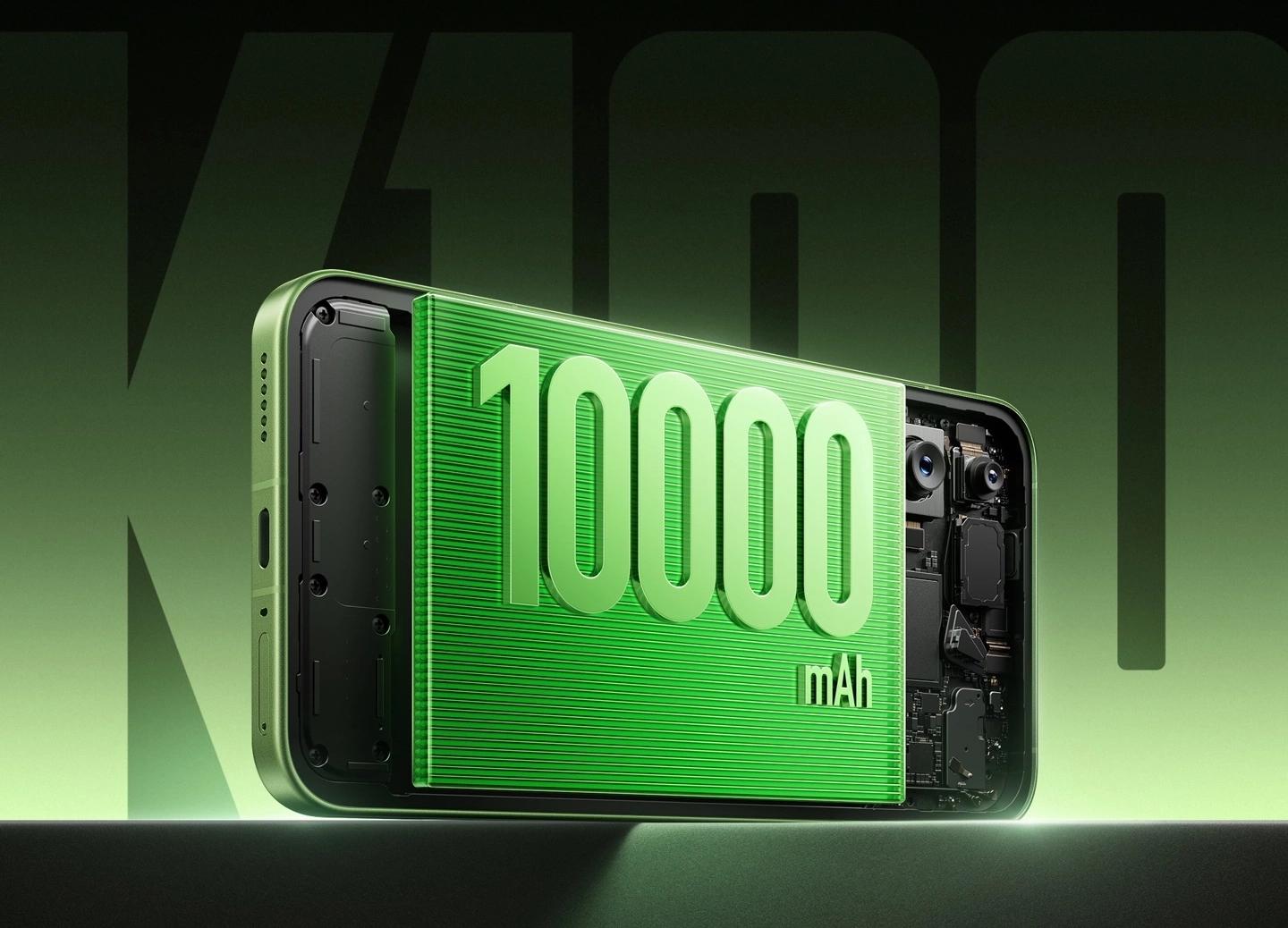 Кремний углеродная батарея емкостью 10 000 мАч, работающая при -20 °C. Xiaomi раскрыла подробности о Redmi K100

Объёмна